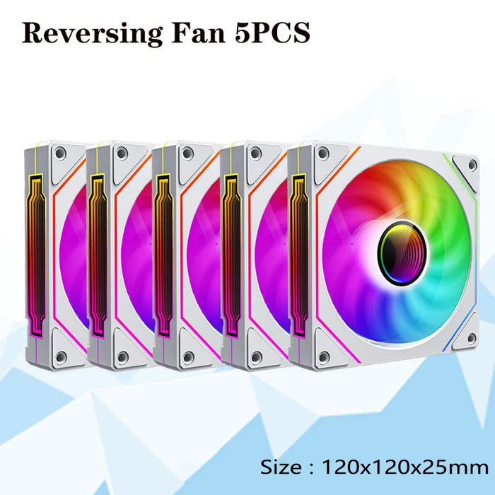 PRISM 4 PRO 120mm PWM ARGB Case Fan 4Pin PC Cooling Fan 45CFM 800-1500RPM Daisy-Chain Quiet Gaming Computer Chassis Fan for PC