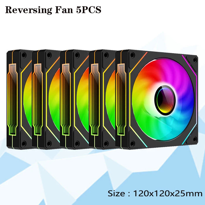PRISM 4 PRO 120mm PWM ARGB Case Fan 4Pin PC Cooling Fan 45CFM 800-1500RPM Daisy-Chain Quiet Gaming Computer Chassis Fan for PC