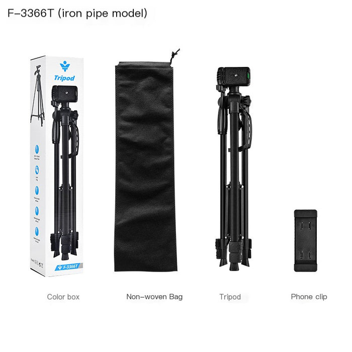 F3366 Camera Tripod 360 Live Stand 1.4m Fishing Light