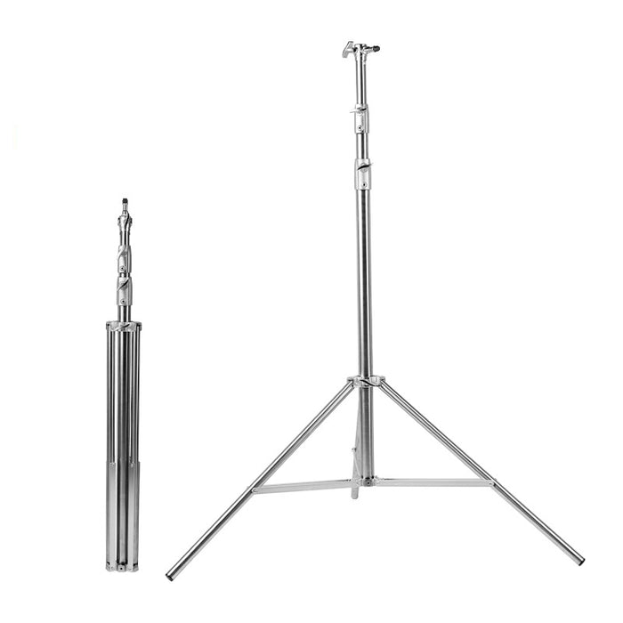 2.8m Heavy-Duty Stainless Steel Photography Light Stand