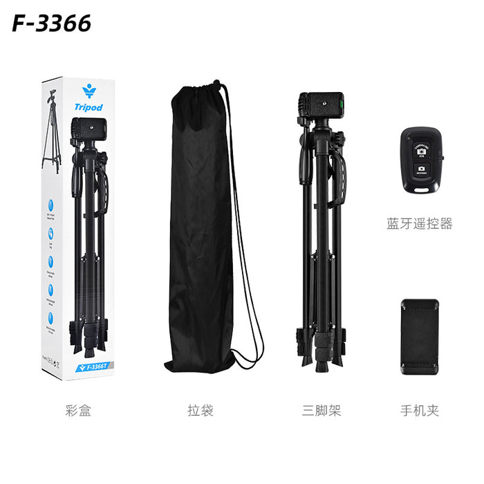 F3366 Camera Tripod 360 Live Stand 1.4m Fishing Light