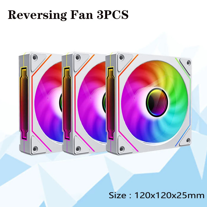PRISM 4 PRO 120mm PWM ARGB Case Fan 4Pin PC Cooling Fan 45CFM 800-1500RPM Daisy-Chain Quiet Gaming Computer Chassis Fan for PC