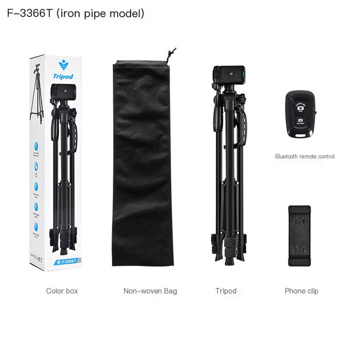F3366 Camera Tripod 360 Live Stand 1.4m Fishing Light