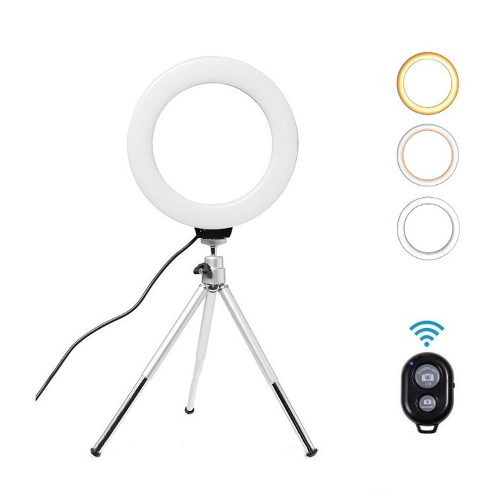 16cm Ring Light with Mini Tripod and Clamp Set