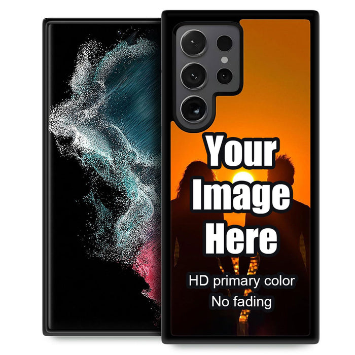 Yesad Custom Phone Case for Samsung Galaxy S24 Ultra Premium Slim Shockproof Protective Cover Personalized Make Your Own Picture Phone Cases