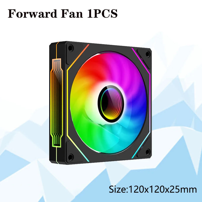 PRISM 4 PRO 120mm PWM ARGB Case Fan 4Pin PC Cooling Fan 45CFM 800-1500RPM Daisy-Chain Quiet Gaming Computer Chassis Fan for PC