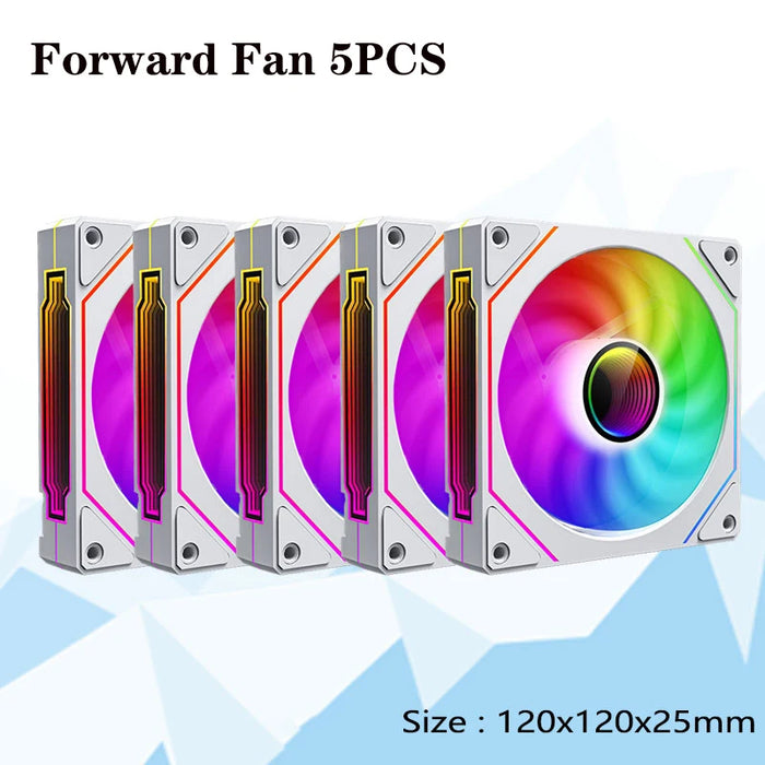 PRISM 4 PRO 120mm PWM ARGB Case Fan 4Pin PC Cooling Fan 45CFM 800-1500RPM Daisy-Chain Quiet Gaming Computer Chassis Fan for PC