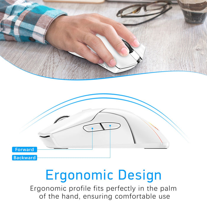 T40 Rechargeable 3-Mode Wireless Bluetooth Gaming Mouse