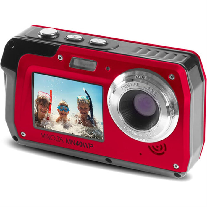 Minolta 48 MP Dual Screen Waterproof Digital Camera MN40WP