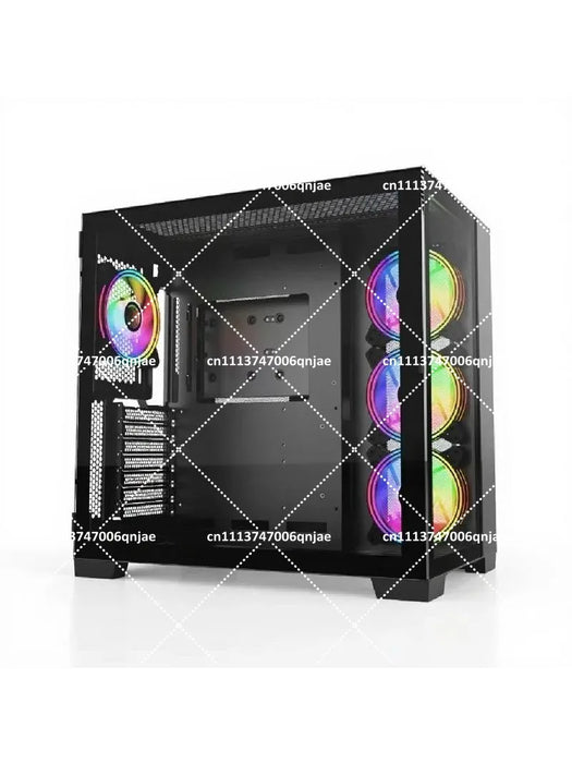 SAMA 360mm Radiator Glass Front PC Case Tower ATX Micro ATX Mini ITX Tempered Glass Gaming Computer Case