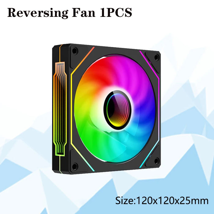 PRISM 4 PRO 120mm PWM ARGB Case Fan 4Pin PC Cooling Fan 45CFM 800-1500RPM Daisy-Chain Quiet Gaming Computer Chassis Fan for PC