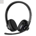 Bluetooth Headset with Noise Cancelling Microphone & Mic Mute 30H+ Talking Time Wireless Headset V5.1 Bluetooth Headphone for Work/Ms Teams/Zoom/Cell Phone/Laptop/Call Center/Office/Home - Gadgetmanic.com