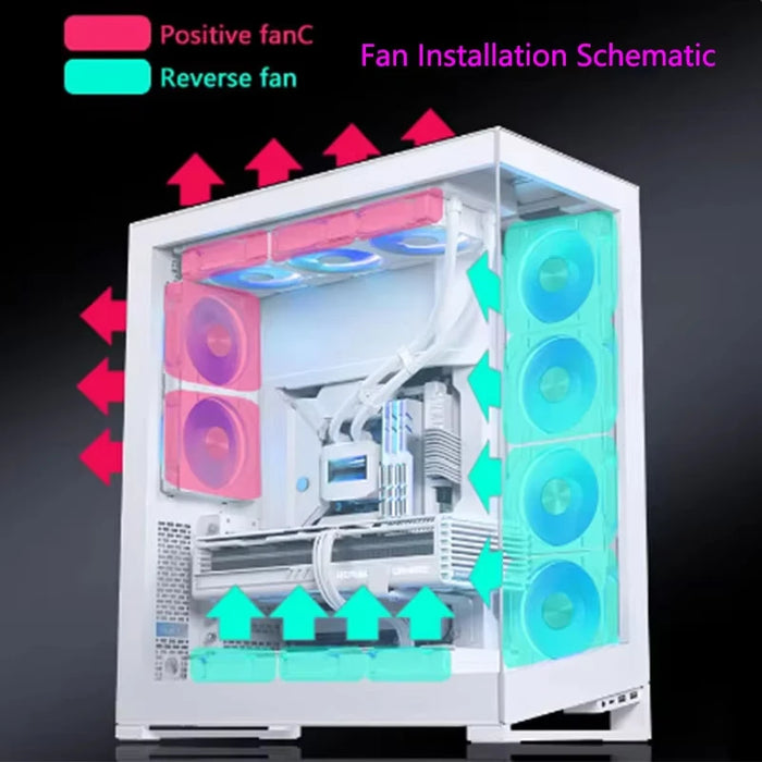 PRISM 4 PRO 120mm PWM ARGB Case Fan 4Pin PC Cooling Fan 45CFM 800-1500RPM Daisy-Chain Quiet Gaming Computer Chassis Fan for PC