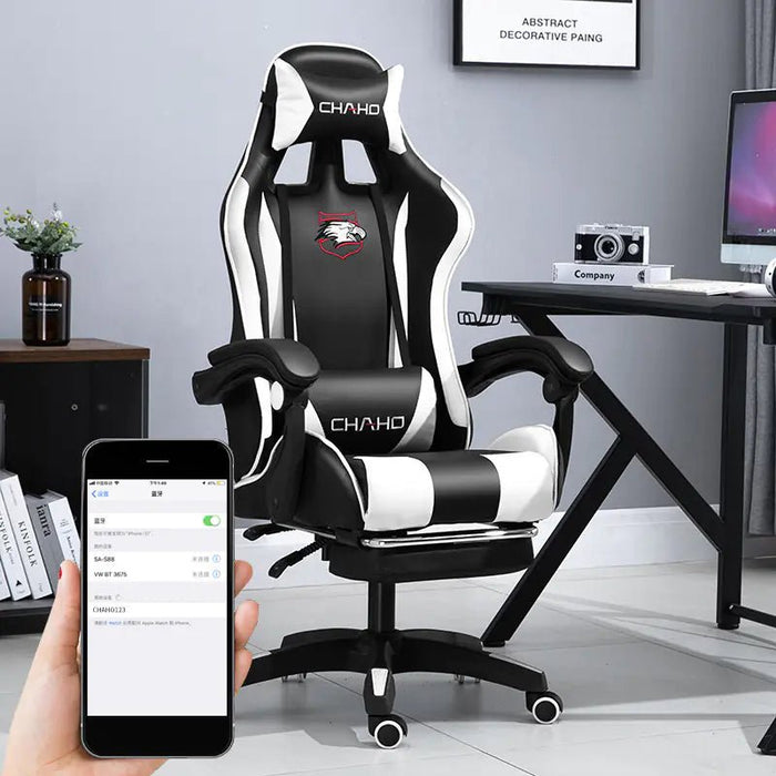 Ergonomic Gaming Office Chair with Adjustable Recline - Gadgetmanic.com