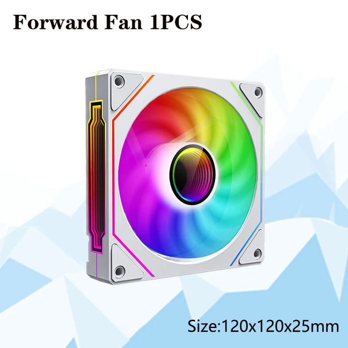 PRISM 4 PRO 120mm PWM ARGB Case Fan 4Pin PC Cooling Fan 45CFM 800-1500RPM Daisy-Chain Quiet Gaming Computer Chassis Fan for PC