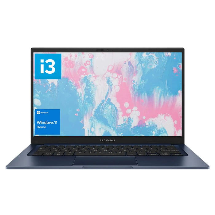 ASUS Vivobook Laptop 14" FHD Display i3-1215U 16GB RAM 1TB SSD Wi-Fi 6 HDMI Webcam Touchpad Windows 11 Home Blue - Gadgetmanic.com