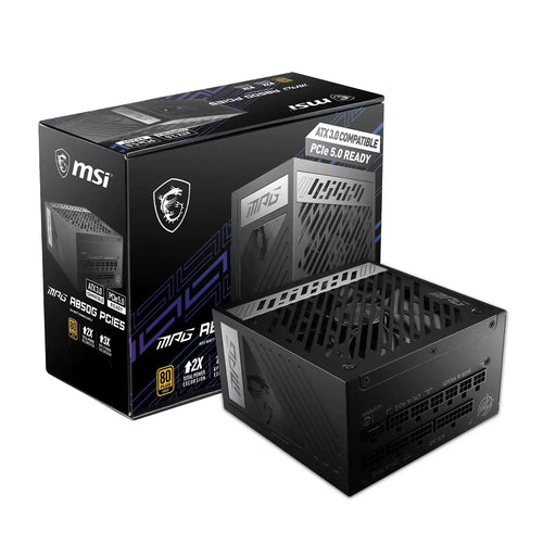 MSI MPG A850G PCIE 5 & ATX 3.0 Gaming Power Supply - Full Modular - 80 Plus Gold Certified 850W - 100% Japanese 105°C Capacitors - Compact Size - ATX PSU (Renewed) - Gadgetmanic.com