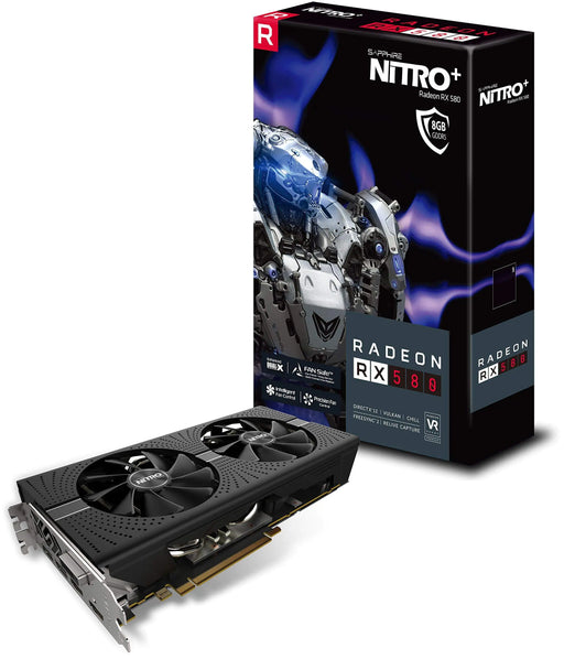 Sapphire 11265-01-20G Radeon Nitro+ RX 580 8GB GDDR5 Dual HDMI / DVI-D / Dual DP with Backplate (UEFI) PCI-E Graphics Card (Renewed) - Gadgetmanic.com