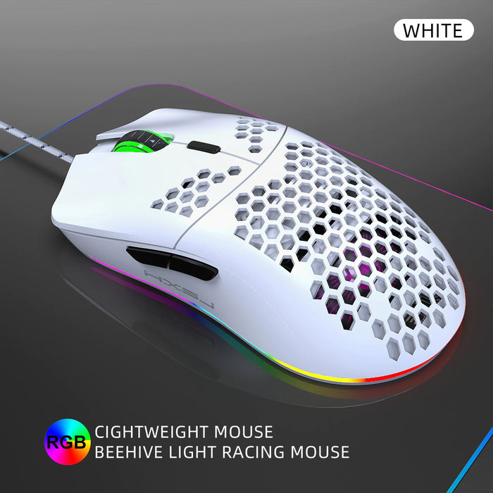 RGB Honeycomb Gaming Mouse - Gadgetmanic.com