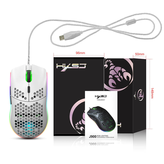 RGB Honeycomb Gaming Mouse - Gadgetmanic.com