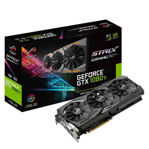 ASUS ROG STRIX GeForce GTX 1080 TI 11GB VR Ready 5K HD Gaming Graphics Card (ROG-STRIX-GTX1080TI-11G-GAMING) (Renewed) - Gadgetmanic.com